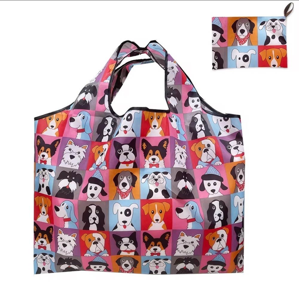 Six Reusable Shopping Totes Bundle NWT